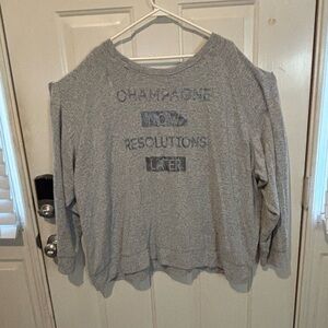 Gray Graphic Sweatshirt